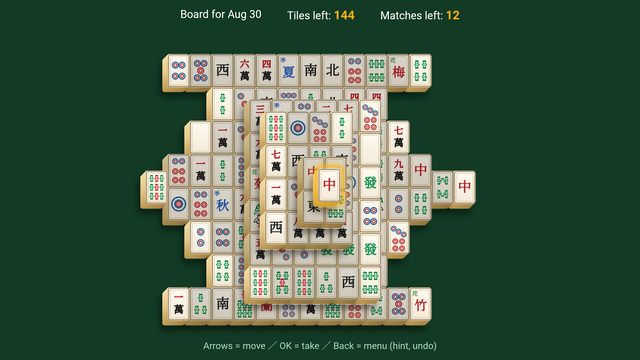 Mahjong Solitaire turtle layout